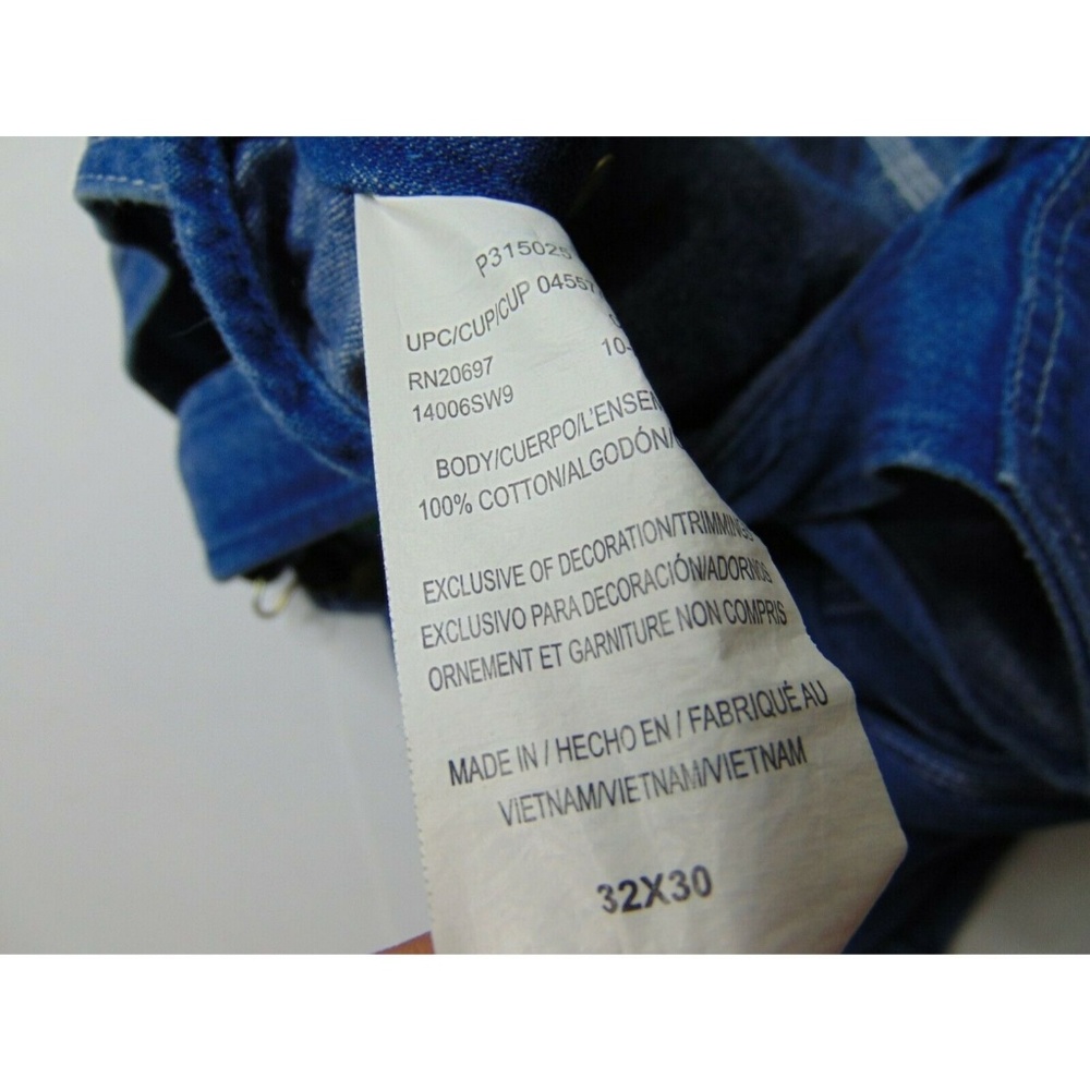 Vintage Liberty 32 X 30 Blue Jean Overalls Pants - Picture 6 of 6